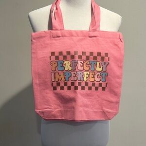 Perfectly Imperfect Pink Tote Bag